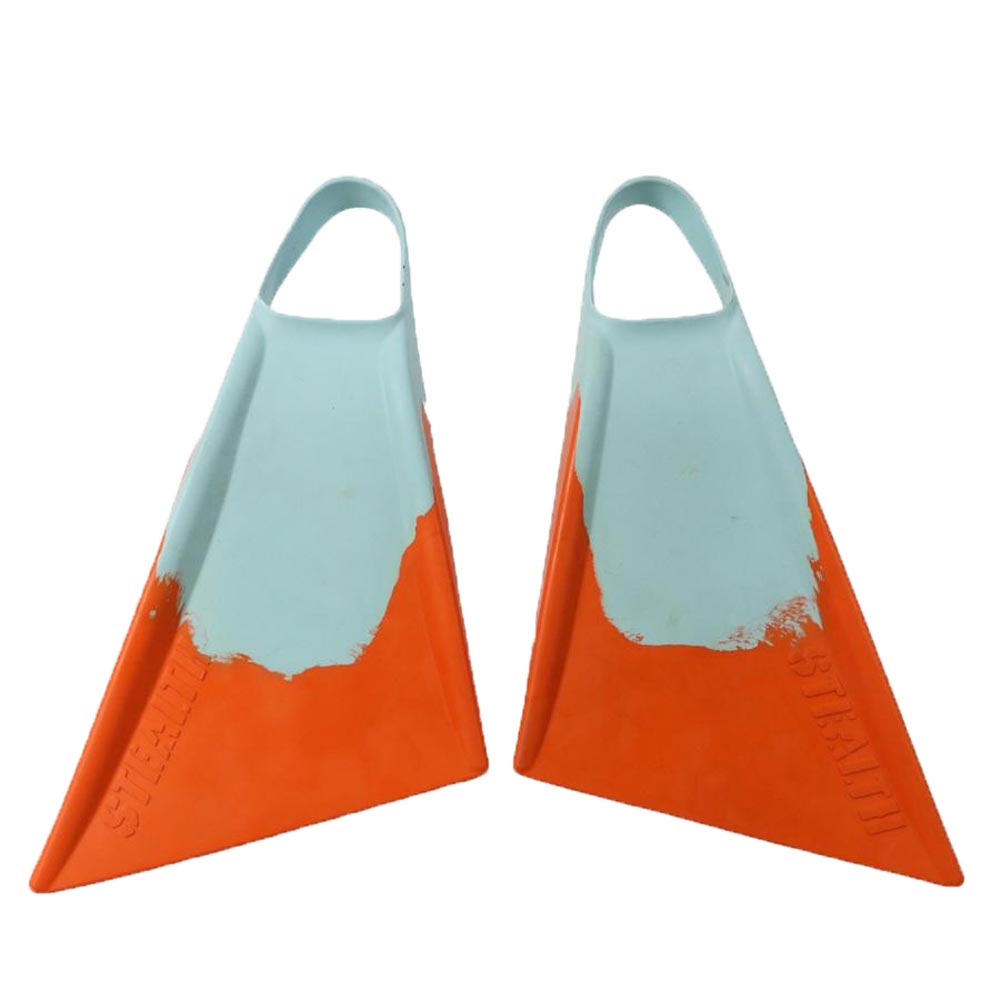 Stealth S2 Super Soft Fins - Turquoise/ Papaya