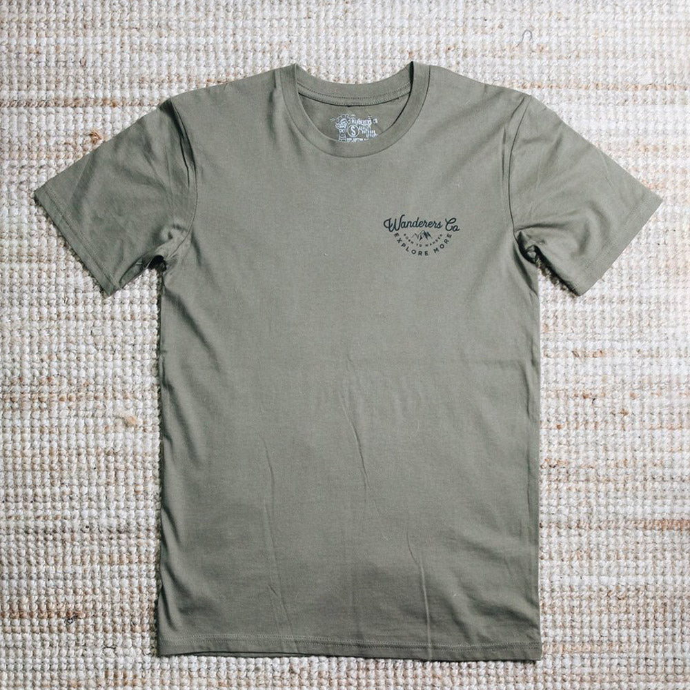 Wanderers Explore More T-Shirt (Army Green)