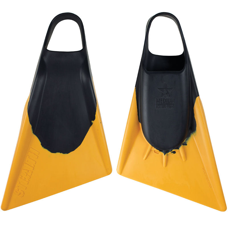 Stealth S2 Fins - Black/ Yellow