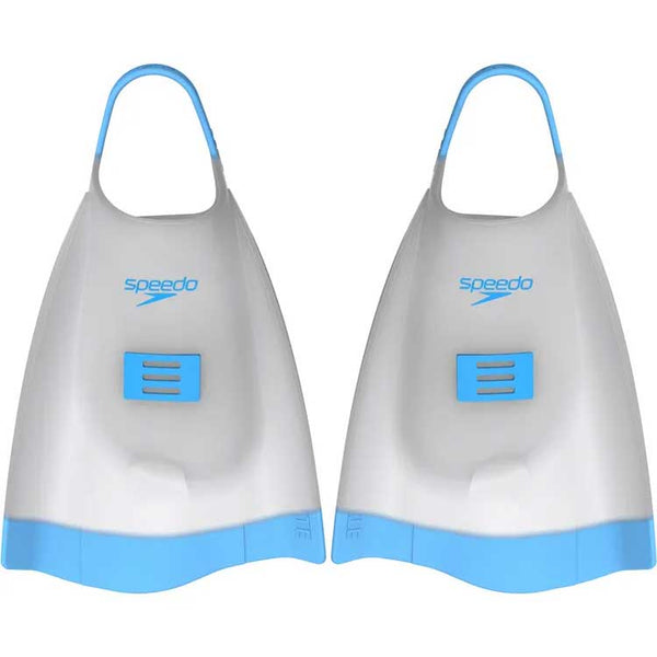 DMC X Speedo Elite Fins - White/ Blue Atoll