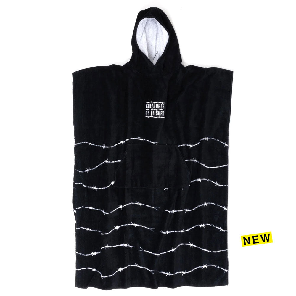 Creatures of Leisure Towel Poncho - Barbwire