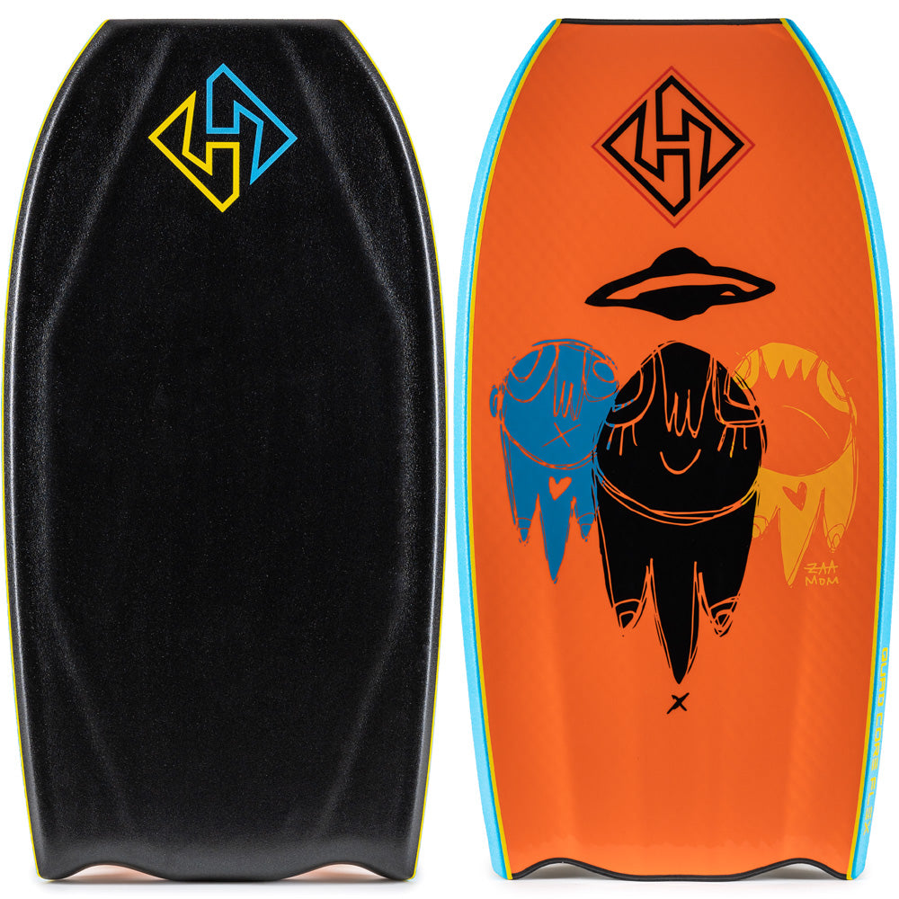Hubboards Machine Hubboards Jeff Hubbard Quad Core PP Plus Sci-Five Bat Tail Bodyboard ...