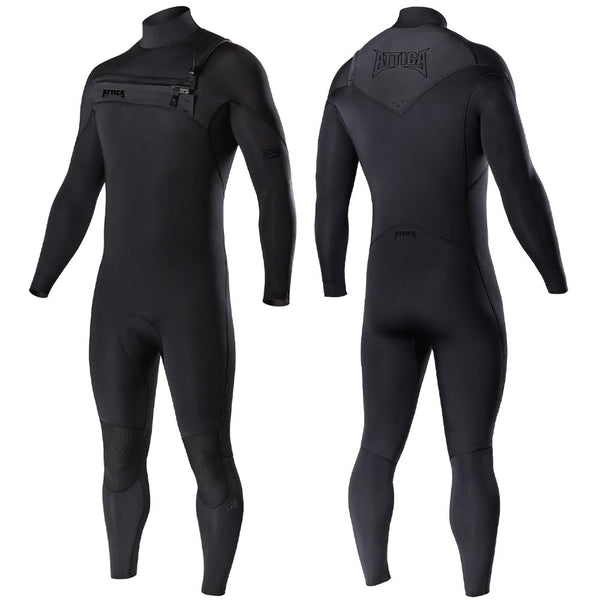 Attica Omega 3/2mm Chestzip Steamer - Black / Noir