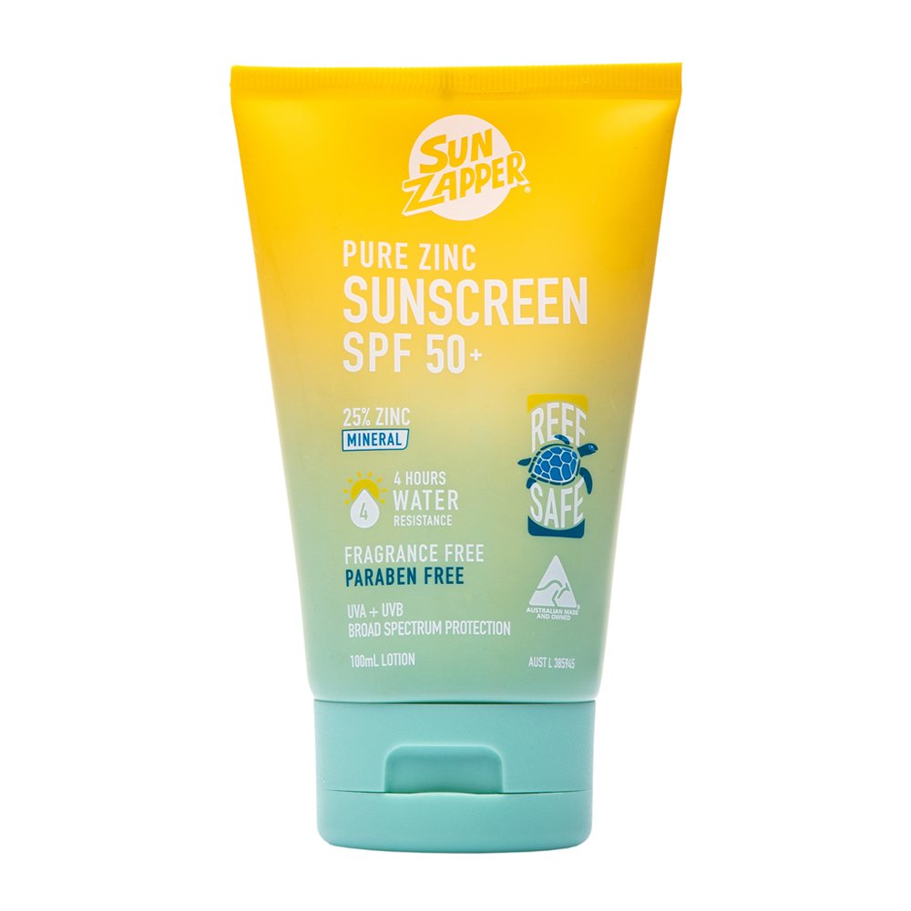 Sun Zapper Pure Zinc Sunscreen Lotion 100ml SPF 50+