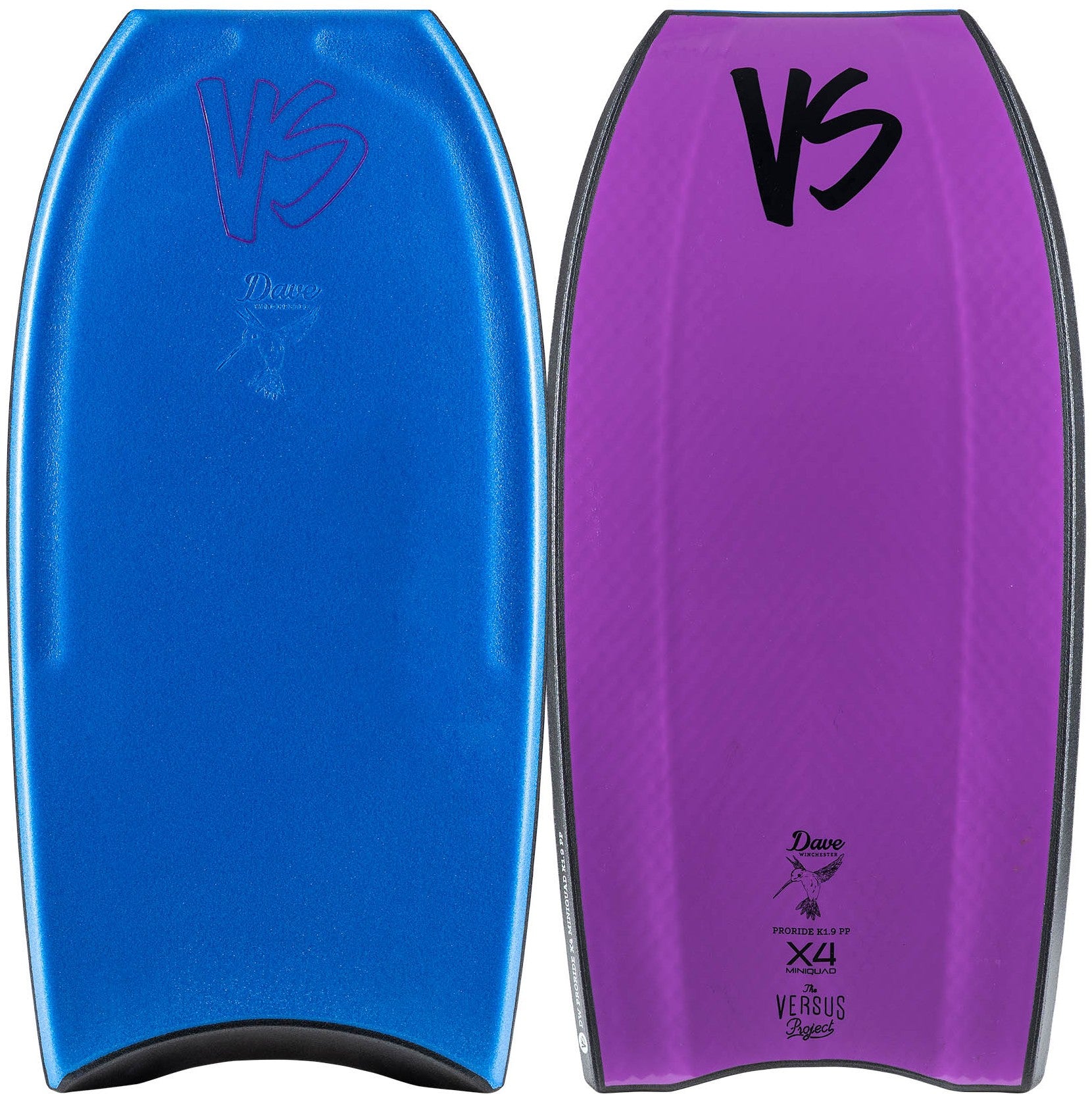 VS Dave Winchester Proride Mini Quad Kinetic PP Bodyboard – Inverted ...