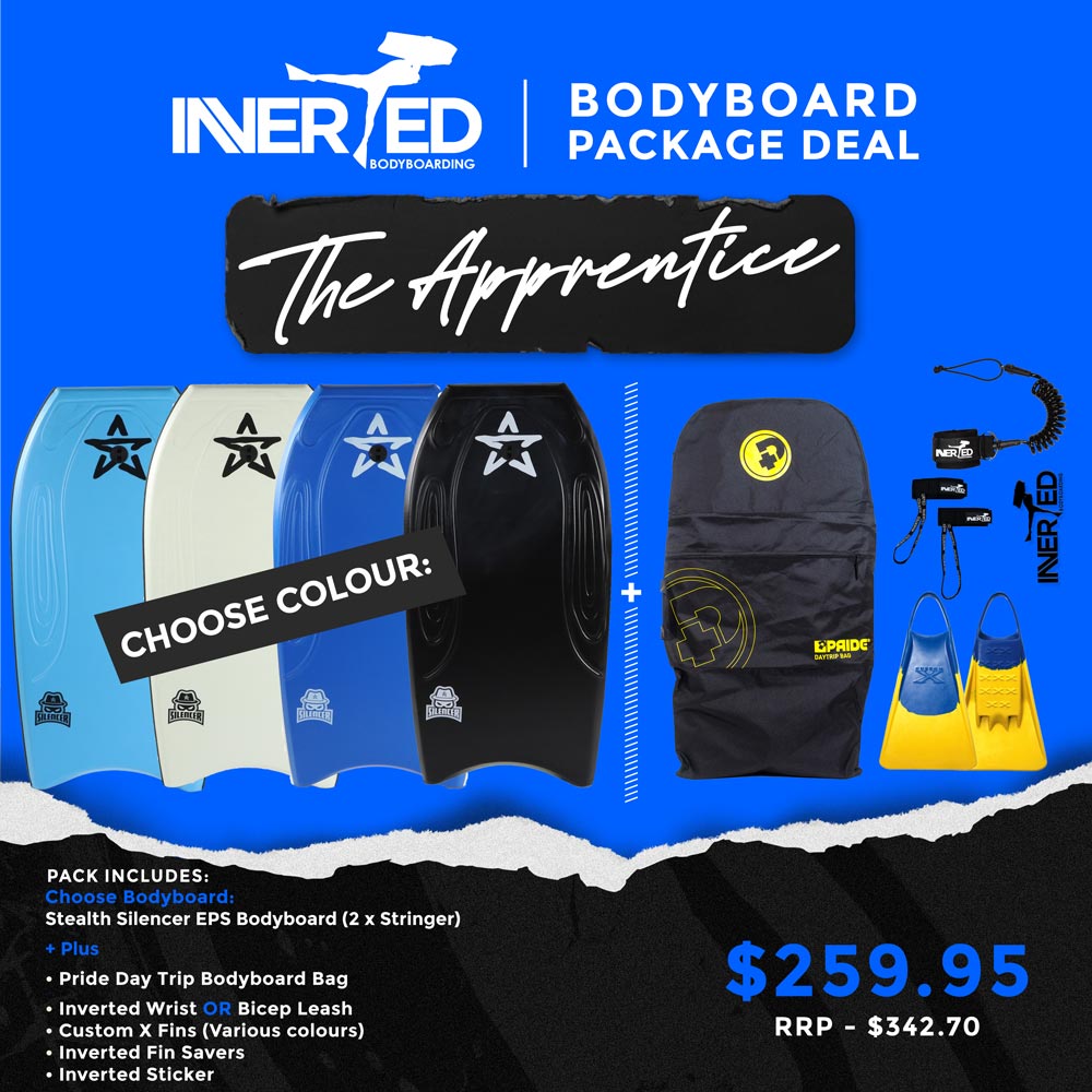 Apprentice Bodyboard Package Deal (Includes Board Bag)