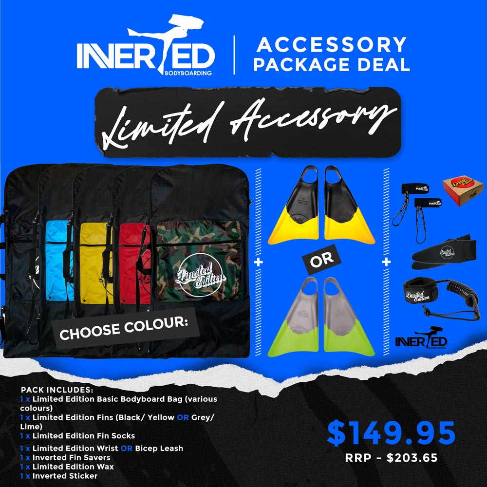 Limited Edition Accessory Package Deal Inverted Bodyboarding