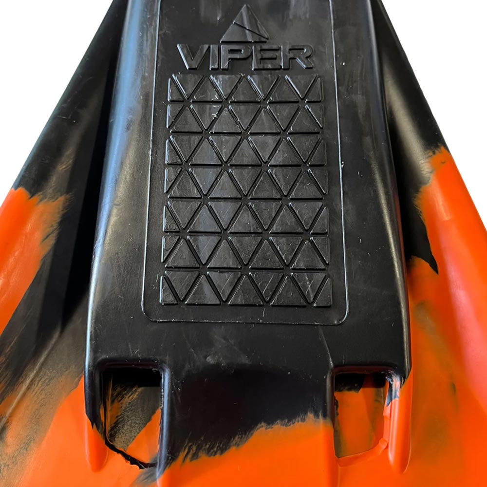 Viper Delta Icon Fins (Super Soft) - Black/ Orange