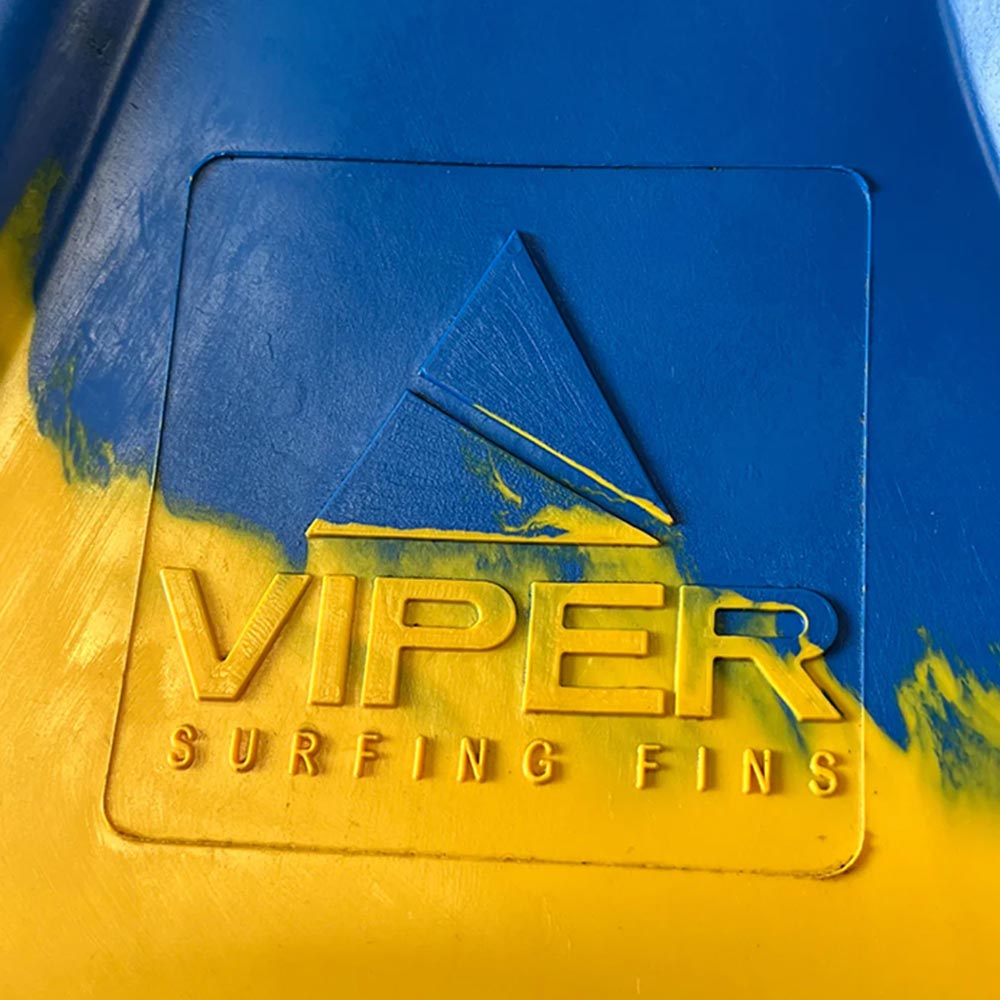 Viper Delta Icon Fins (Super Soft) - Blue/ Yellow