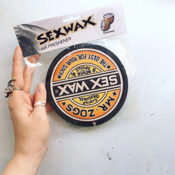 SexWax Car Freshener Oversized - Coconut Scent - Inverted Bodyboarding