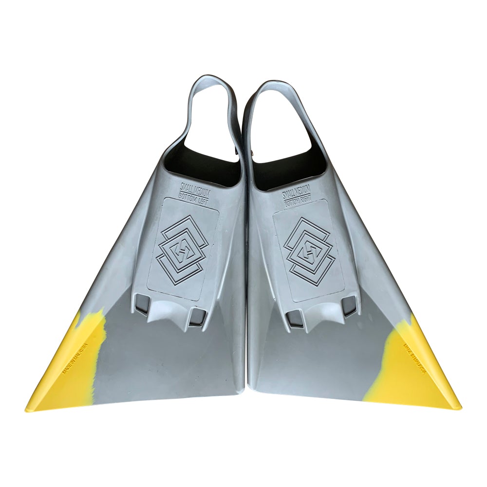 Hubboards Air Hubb Fins - Grey/ Yellow