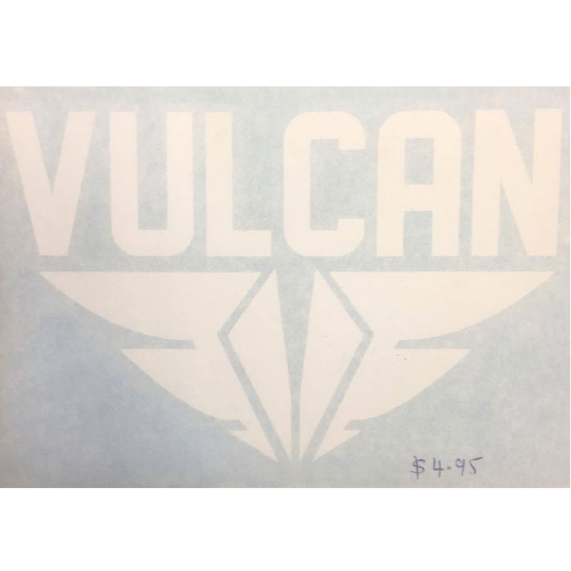 Vulcan Die Cut Sticker